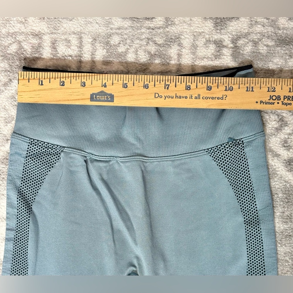 Victorias Secret PINK ACTIVE Size Medium Teal Leggings - Picture 4 of 7